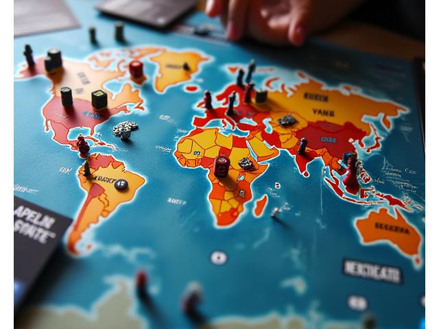 Pandemic Brettspiel mit Spielfiguren und Spielplan