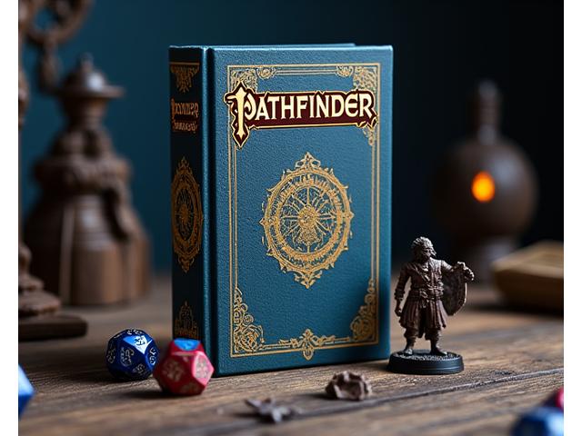 Pathfinder Rollenspiel-Grundregelwerk auf einem Tisch