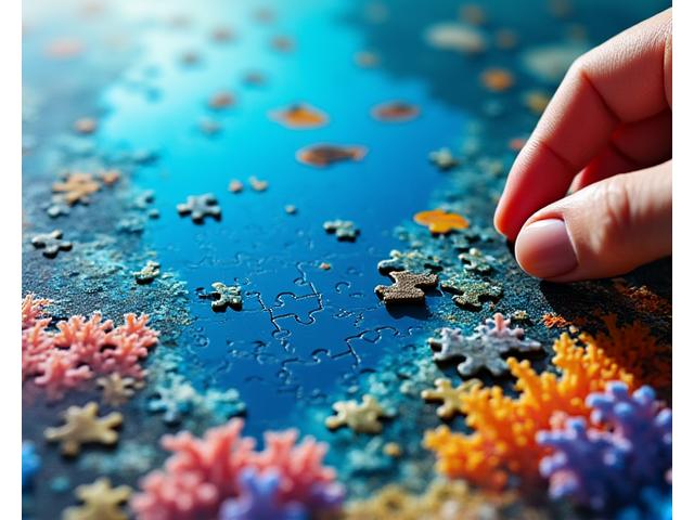 1000-teiliges Puzzle mit Unterwasser-Ozeanmotiv