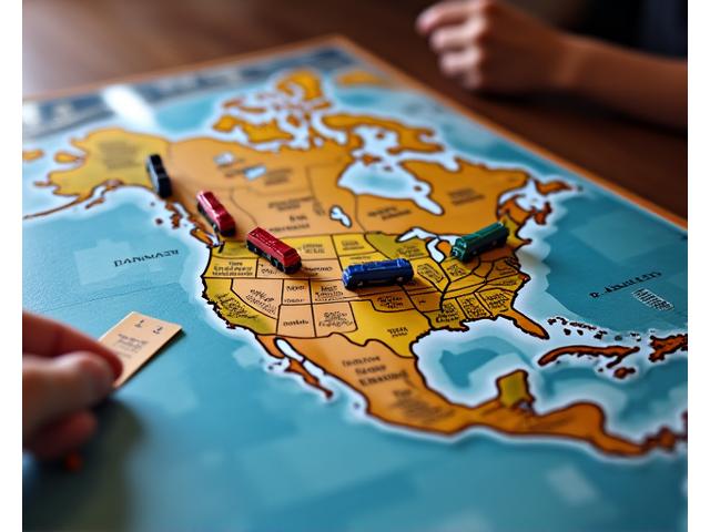 Zug um Zug (Ticket to Ride) Brettspiel mit Zugfiguren